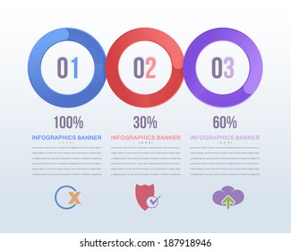 Paper Style Infographics Template and Web Elements