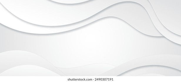 Paper style monochromatic smooth background vector design in eps 10