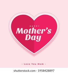 paper style mothers day wishes greeting card
