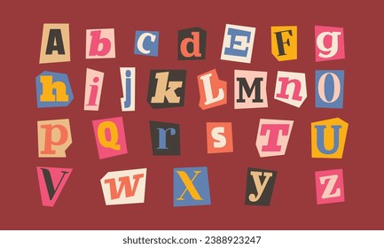 Paper Style Ransom Note Letter