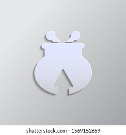 Paper style vector icon, coming, money, wallet paper style, icon