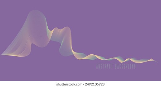 Paper style wavy beach concept background, abstract background style