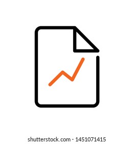 Paper Symbls Icon - Bussiness and Finance Orange Premium Icon Set Vector Eps 10 Editable