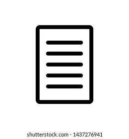 Paper Symbol Icon Vector Design Illustration