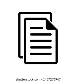 Paper Symbol Icon Vector Design Illustration