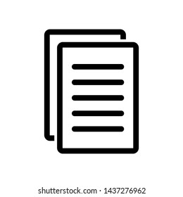 Paper Symbol Icon Vector Design Illustration