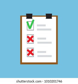 Paper tablet icon. Isolated vector illustration. Flat design.