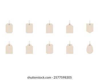 Paper Tag Design Element Set