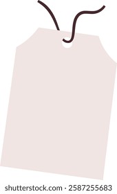 Paper Tag Hanging Vector Illustration