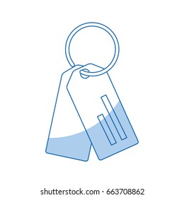 paper tag with ring market empty icon