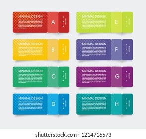 Paper tags with bent corners, can be used for option banners, price widget, online services, pricing tables, websites and applications.