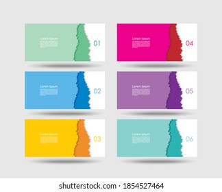 Paper tags with multi-layered edges, can be used for option banners, price widget, online services, pricing tables, websites and applications.