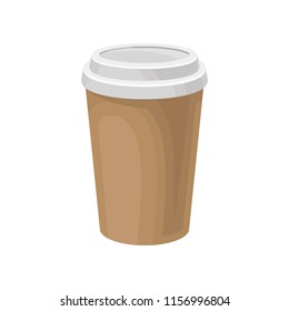 Empty Paper Cup Coffee Made Biodegradable Stock Photo (edit Now) 2117097065