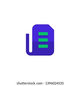 paper task icon design for job symbol. simple clean professional business management concept vector illustration design.