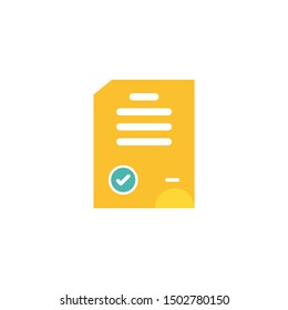 Paper, task list icon vector. Flat icon illustration 