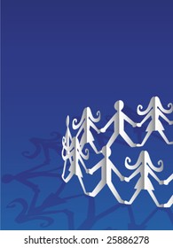 Paper teamwork detail