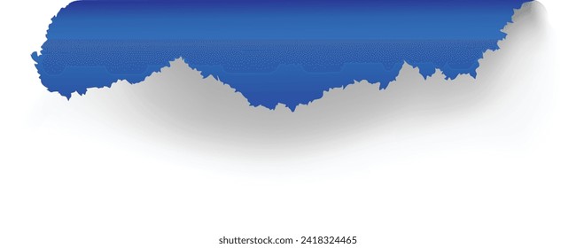 Paper tear blue design. EPS 10  vector art.