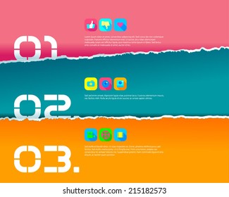 Paper tear design template