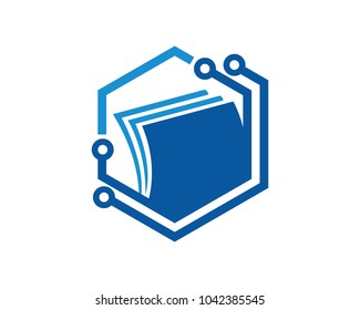Paper Technology Logo Template Design Vector, Emblem, Design Concept, Creative Symbol, Icon