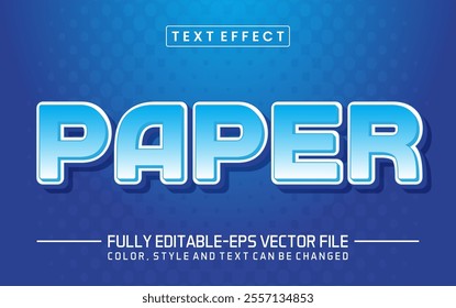 Paper text editable style effect