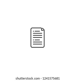 paper text line icon
