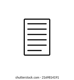 Papel con icono de texto simple