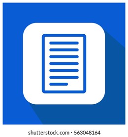 Paper with text vector icon