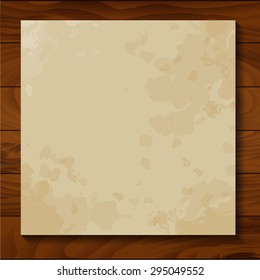 Paper texture. Background aged paper. Backdrop wood texture. The image can be used as a template. (vintage paper)