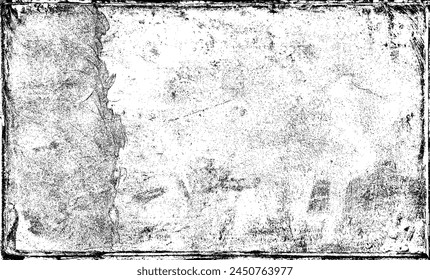 Paper texture background. Black and white grunge. Distress overlay texture. Abstract surface dust and rough dirty wall background concept. Worn, torn, weathered effect. Vector illustration, EPS 10.