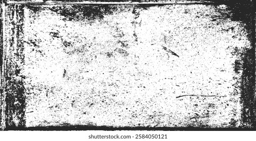 Paper texture background. Black and white grunge. Distress overlay texture. Abstract surface dust and rough dirty wall background concept. Worn, torn, weathered effect. Vector illustration, EPS 10.