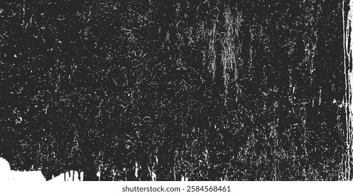 Paper texture background. Black and white grunge. Distress overlay texture. Abstract surface dust and rough dirty wall background concept. Worn, torn, weathered effect. Vector illustration, EPS 10.