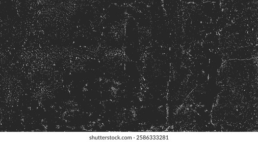 Paper texture background. Black and white grunge. Distress overlay texture. Abstract surface dust and rough dirty wall background concept. Worn, torn, weathered effect. Vector illustration, EPS 10.