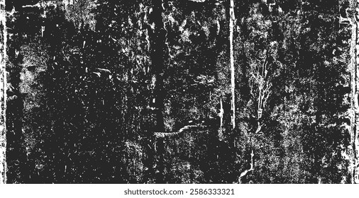 Paper texture background. Black and white grunge. Distress overlay texture. Abstract surface dust and rough dirty wall background concept. Worn, torn, weathered effect. Vector illustration, EPS 10.