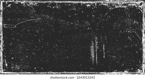 Fundo da textura do papel. Grunge preto e branco. Textura de sobreposição de angústia. Abstrato pó de superfície e conceito de fundo de parede suja áspera. Efeito desgastado, rasgado e resistido. Ilustração vetorial, EPS 10.