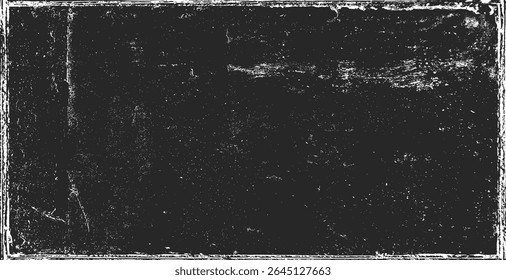 Fundo da textura do papel. Grunge preto e branco. Textura de sobreposição de angústia. Abstrato pó de superfície e conceito de fundo de parede suja áspera. Efeito desgastado, rasgado e resistido. Ilustração vetorial, EPS 10.