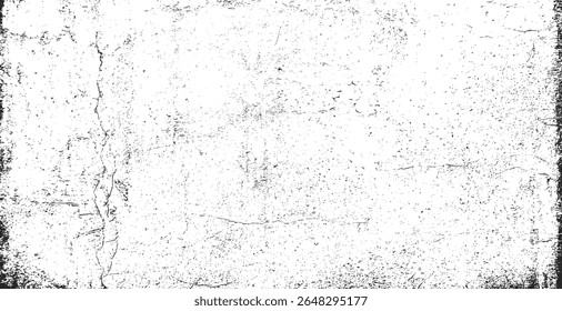 Paper texture background. Black and white grunge. Distress overlay texture. Abstract surface dust and rough dirty wall background concept. Worn, torn, weathered effect. Vector illustration, EPS 10.