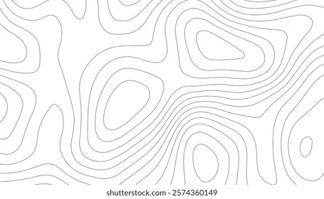 Paper texture Imitation of a geographical map shades. Modern design with White background with topographic wavy pattern design.