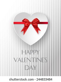 Paper textured valentine's day card