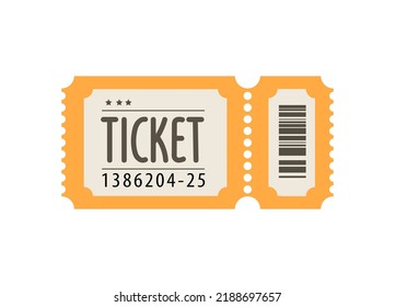 paper ticket entry cards  isolated vector illustration