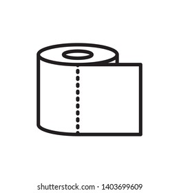 paper toilet icon vector template