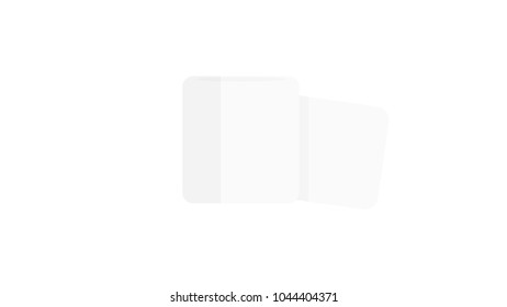 Paper toilet isolated vector illustration