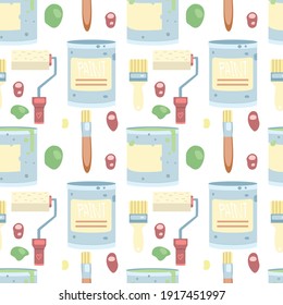 Paper tools creativity art vector pattern