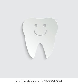 paper Tooth   black vector icon