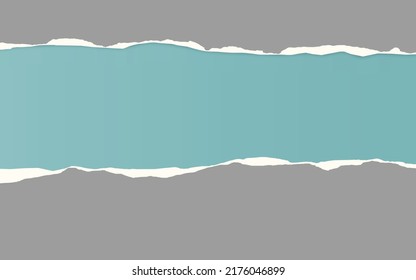 Paper torn. Paper Ripped with realistic shadow transparency. Vector object.