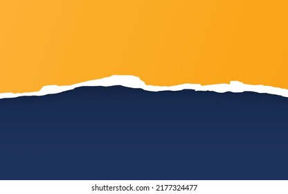 Paper torn. Paper Ripped with realistic shadow transparency. Vector object.