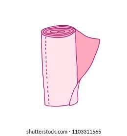 paper towel doodle icon