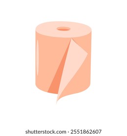 Paper Towel Flat Icon, Vector illustration
