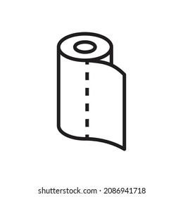 Icono de toalla de papel ilustración vectorial