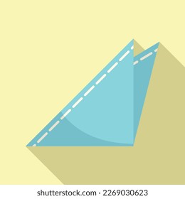 Paper towel icon flat vector. Napkin fabric. Clean cloth