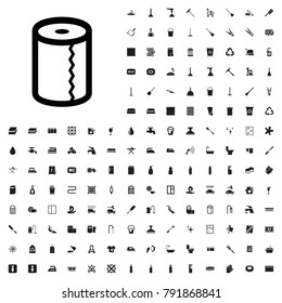 Paper towel icon illustration isolated vector sign symbol. editable cleaning icons vector set.